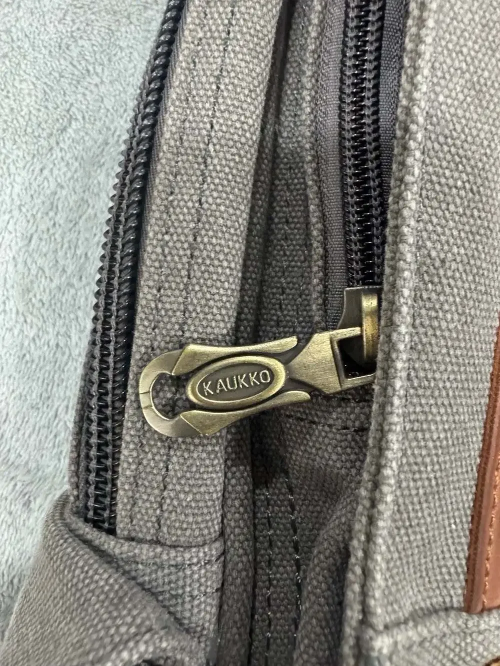 Kaukko Canvas Crossbody Sling Bag Backpack Grey FD252